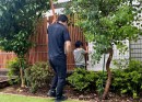 木製目隠しフェンス(メッシュフェンス用) 木製目隠しフェンス(メッシュフェンス用)