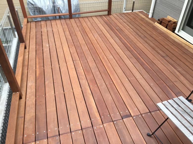 ウリン　ウッドデッキ　DIY