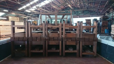 レッドシダー製ガーデンテーブル＆ベンチ