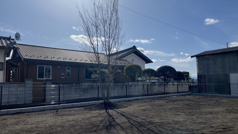 目隠しフェンス設置前