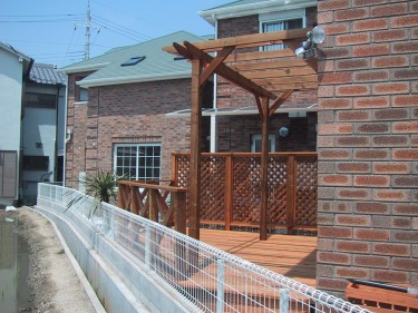 住宅外構ウッドデッキ