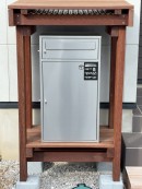 宅配ボックスポートのDIY（ウリン）　
